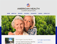 Tablet Screenshot of americanhealthcorporation.net